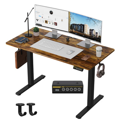Gamork Ergonomic Electric Standing Desk (40"/48"/55") | 3-Height Memory & Quiet Motor, Child Safety Lock & Sleek Gaming Design